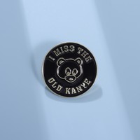 Broche émaillée Twin Peaks, imitation laiton antique plaqué acier inoxydable, pour fans de musique Kanye, souvenir de collection, badge de revers