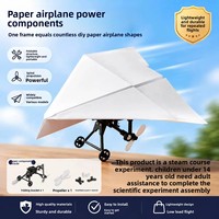 Avion en papier télécommandé en plastique, drone jouet, modèle d'avion DIY, expérience d'assemblage scientifique et technologique pour les plus de 14 ans