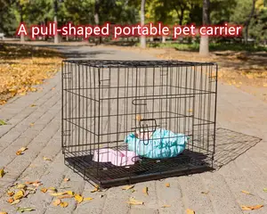 אמיתי מבצר מתקפל פלדת חוט רשת כלוב פופולרי מוצרים ארגז כלב מלונה עבור חיצוני