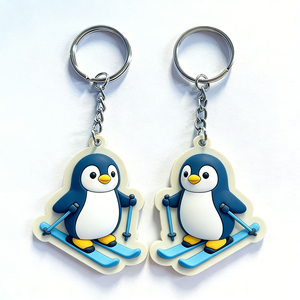 Wholesale Promotional Zinc Alloy Fashion Bottle Opener Carabiner Keychain Custom 3D Soft Cartoon Figure Key Ring - Product Image 1