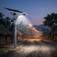 Lampe solaire LED pour rue, 12 ans de garantie d'usine, CE ROHS, 3 ans de garantie, IP66, éclairage solaire LED semi-intégré pour extérieur