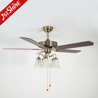 1stshine Ventilateur de plafond décoratif d'intérieur de style classique à 3 vitesses avec chaîne de pilules télécommandée Fournisseur