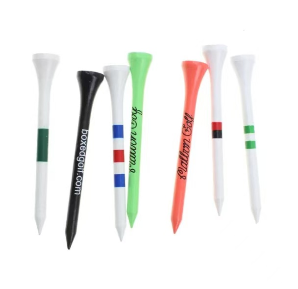 70 mm Factory Price High Quality Natural Wooden Bamboo Custom Colorful Golf Tees with Custom logo