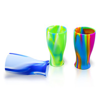 Gobelet à bière en silicone résistant à la chaleur et incassable |   Mug à boire résistant aux hautes températures |   Gobelet à boisson portable léger