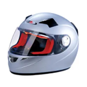 Silver Safety Racing Cross Full Face Motorcycle Helmet With Dot Certificate