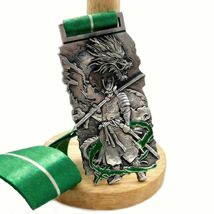 Medallas de Premio de Esmalte Suave 3D con Logotipo Personalizado del Fabricante, Medallas y Trofeos de Aleación de Zinc con Cinta, Medalla de Honor de Dragón Antigua de Metal - Product Image 1