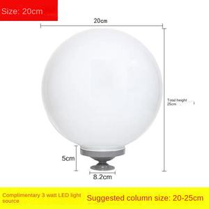 ไฟเสาพลังงานแสงอาทิตย์กันน้ำสำหรับสวนกลางแจ้งที่ IP65ทันสมัยโคมไฟเสาเสาไฟกันน้ำสำหรับสวนที่ประตู - Product Image 6