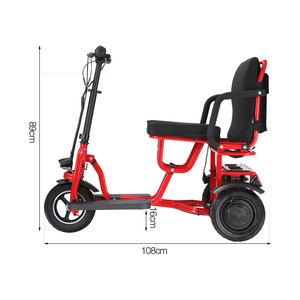 Triciclo Eléctrico 48V10A con Motor sin Escobillas, Plegable, Alcance de 35 km, para Uso de Personas Mayores y con Discapacidad - Product Image 2