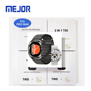 Giá Rẻ Đồng Hồ Cộng Với Earbud I12 Promax Smartwatch Tai Nghe W26 Pro Max Bộ Quà Tặng T55 Thông Minh Đồng Hồ 2 Trong 1 - Product Image 6