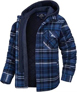 <span class=keywords><strong>Manteau</strong></span> <span class=keywords><strong>d</strong></span>'<span class=keywords><strong>hiver</strong></span> <span class=keywords><strong>d</strong></span>écontracté pour <span class=keywords><strong>homme</strong></span>, veste matelassée à carreaux à manches longues et col rond, haut automne-<span class=keywords><strong>hiver</strong></span> - Product Image 4