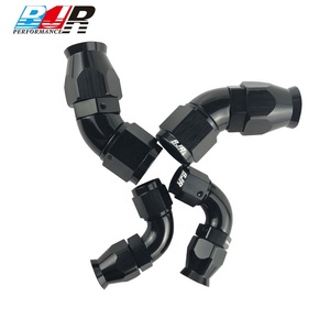 BJR Performance 45 degrés en aluminium femelle plein débit AN6 AN8 AN10 raccords PTFE - Product Image 5