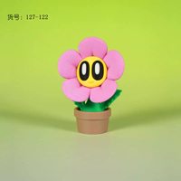 Ornement de personnage de dessin animé mignon imprimé en 3D, plante en pot décorative, jouet créatif, décoration de bureau, cadeau original pour la maison