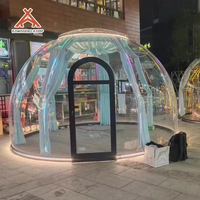 Dôme géodésique rond en polycarbonate PC Kawagebo Kamp (KK) de 3,5 m / 11,5 pi de diamètre, tente préfabriquée pour glamping, maison bulle