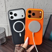Coque magnétique personnalisable, nouvelle couleur, très vendue, pour iPhone 18 17 Pro Max, en silicone givré, anti-traces de doigts, antichoc