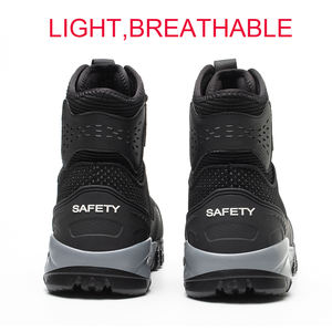 Scarpe da lavoro leggere da <span class=keywords><strong>uomo</strong></span> scarpe di sicurezza antiscivolo traspirante resistente alle forature a prova di taglio alto - Product Image 3