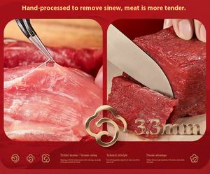 Hongxiangji essiccato manzo essiccato a scatti originale sapore di cumino piccante fabbrica all'ingrosso confezionamento sottovuoto ODM fabbrica snack di carne - Product Image 5