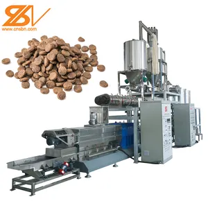 SLG95 Extruder Feed Machine 1ton Puffed Puppy Pet Dog Food Feed Extruder Processing Line Machinery Equipment