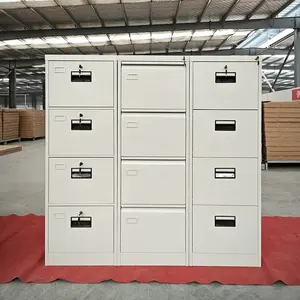 خزانة مخصصة بمعدات مكتبية عالية الجودة من الفولاذ بـ 4 أدراج لتخزين الملفات