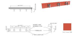 Porte-manteau mural en bois à <span class=keywords><strong>prix</strong></span> avantageux pour entrée, salle de bain, cuisine, porte, porte-serviettes, porte-écharpe, porte-vêtements - Product Image 5