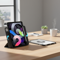 Étui intelligent à rabat magnétique mince avec support pliable pour tablette Apple iPad 12.9 2018 2022 12.9 pouces