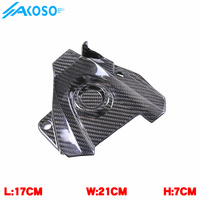 AKOSO 100% kopling serat karbon sepeda motor 3K penutup sproket untuk Yamaha MT09 FZ09 Tracer 900 GT 2014-2020
