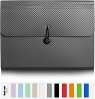 Porte-documents A4 en PP avec onglets et compartiments accordéon, 13 poches, fermeture à boucle, personnalisable, impression UV, organiseur de documents pour l'école et le bureau