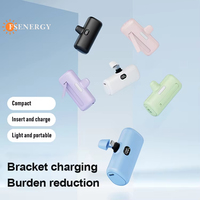 Batterie externe universelle Type-C à charge rapide 10W, ultra-fine, en ABS, Li-Polymère, 5000Ah, mini-capsule haute capacité, dernière version TikTok 2025