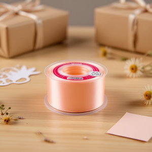 ริบบิ้นผ้าซาตินอิลัน 5.0 ซม. 25 หลา สีพีช D38 - Product Image 3