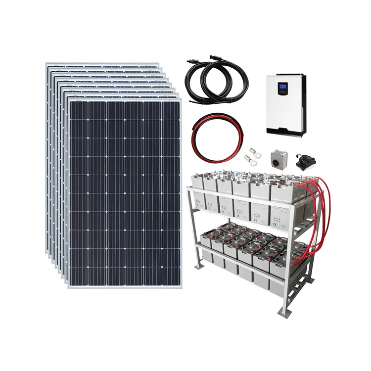 1kw 10kw 20kwグリッド太陽光発電システムを離れた商業用ソーラーパネルエネルギー