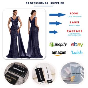 Vestidos <span class=keywords><strong>de</strong></span> Noche <span class=keywords><strong>de</strong></span> Lujo LY2820 para Mujer, Elegantes Vestidos <span class=keywords><strong>de</strong></span> Fiesta con Cuello en V, Sin Mangas, con Lentejuelas, para Damas <span class=keywords><strong>de</strong></span> <span class=keywords><strong>Honor</strong></span> y Bodas - Product Image 3