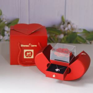ของขวัญวันคริสต์มาส <span class=keywords><strong>วัน</strong></span>วาเลนไทน์ ดอกกุหลาบอมตะ กล่องของขวัญดอกไม้สบู่ กล่องดอกไม้ประดิษฐ์ กล่องเครื่อง<span class=keywords><strong>ประ</strong></span>ดับพร้อมสร้อยคอสำหรับผู้หญิงและเด็กผู้หญิง - Product Image 4