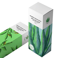 Boîte d'emballage de bouteille biodégradable 300 500 ml d'impression personnalisée Boîte d'emballage de lotion de soin de la peau