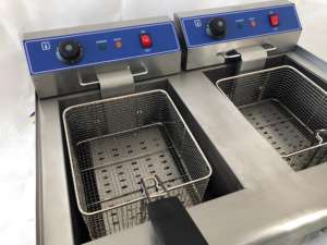 หม้อทอดไฟฟ้าสแตนเลสแบบสองถัง ขนาด 24 ลิตร สำหรับใช้ในเชิงพาณิชย์ <span class=keywords><strong>ราคา</strong></span>โรงงาน ทนความร้อนสูง เหมาะสำหรับทำฮอทดอกและเฟรนช์ฟรายส์ - Product Image 5