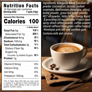 Café Keto Directo de Fábrica con Grasa Total, Ayuda al Metabolismo, Promueve la Circulación, Absorbe Nutrientes, Aumenta la Energía - Product Image 2