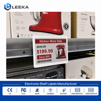 LEEKA ESL Fabricante de Etiquetas Electrónicas Personalizadas, Sistema de Etiquetas de Precio Electrónicas con Batería de Larga Duración, Etiqueta de Precio Digital con Tinta Electrónica para Supermercados