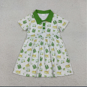 Green Girls GSD3141 Ensemble robe d'été pour filles, longueur genou, imprimé Golf Truck - Product Image 4