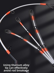 Canna da Pesca Professionale Gialla per <span class=keywords><strong>Pescatori</strong></span> 2.28m 2.35m con Punta ad Alta Sensibilità e Anelli Fuji per la Pesca a Spinning <span class=keywords><strong>di</strong></span> Carpe, Trote e Pesca in Mare da <span class=keywords><strong>Barca</strong></span> - Product Image 3