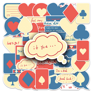 50 pièces Offre Spéciale d'usine mignon chat cadre boîte de dialogue originale autocollant personnalisé impression UV PVC étanche dessin animé autocollant - Product Image 5