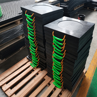 Plaque de support de grue en UHMWPE/HDPE, patins stabilisateurs robustes pour grue de levage et camion-grue