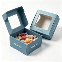 Scatola per Torte in Cartone Rigido Bianco con Logo Personalizzato, Piccola Scatola per Dolci con Finestra Trasparente, Confezione per Torte di Compleanno