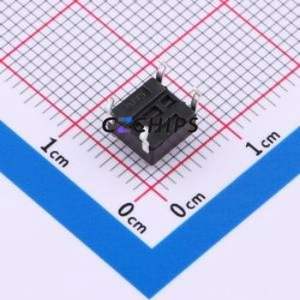 K2-1102DP-A3SW-04 Tactile Switch Through hole-4P,6x6mm Switch Single Pole Single Throw Round Button 1.8N Through Hole - Product Image 2