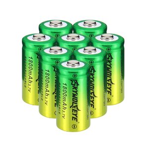 แบตเตอรี่ลิเธียมแบบชาร์จได้ Skywolfeye 16340 ความจุ 180mAh 3.7V สำหรับเลเซอร์พอยเตอร์และไฟฉาย - Product Image 4
