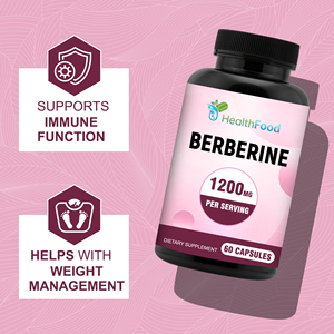 Custom Label Berberine Capsules with Hypromellose Support Weight Management and Immune Function with Dietary <b>Supplement</b> - Product Image 4