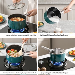 Olla para Leche <span class=keywords><strong>de</strong></span> Acero Inoxidable Personalizada con Revestimiento <span class=keywords><strong>de</strong></span> Esmalte, Tecnología <span class=keywords><strong>de</strong></span> Base Multicapa, Ligera, <span class=keywords><strong>Antiadherente</strong></span>, Apta para Todo Tipo <span class=keywords><strong>de</strong></span> Cocinas - Product Image 2