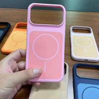 MOQ 500 Desain Baru Casing Silikon Cair Magnetik untuk iPhone 18 Pro Max 17 16 15 Pro Casing Ponsel Silikon Magnetik Ukiran Laser
