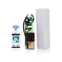 YET846WFR Télécommande universelle 433Mhz pour porte de garage Rohs Wifi Récepteur pour moteur tubulaire Rideau