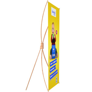 Support de bannière portable en bambou X 80x180cm, résistant aux intempéries, pour multiples scénarios - Product Image 5