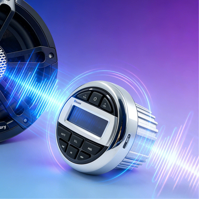 12V Radio Boat Stereo Waterproof Digital Audio Receiver With Marine Stereo Mp3 Player