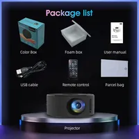 Mini Projecteur LED YT200 Smart Beam 100 Pouces 1080p pour Maison avec Lentille Personnalisée Lampe LCD Fonctionnalités Bluetooth WiFi 480p