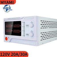 Alimentation de laboratoire industrielle à sortie unique CC réglable 120V 10A 20A 30A 1200W 2400W 3600W pour laboratoire